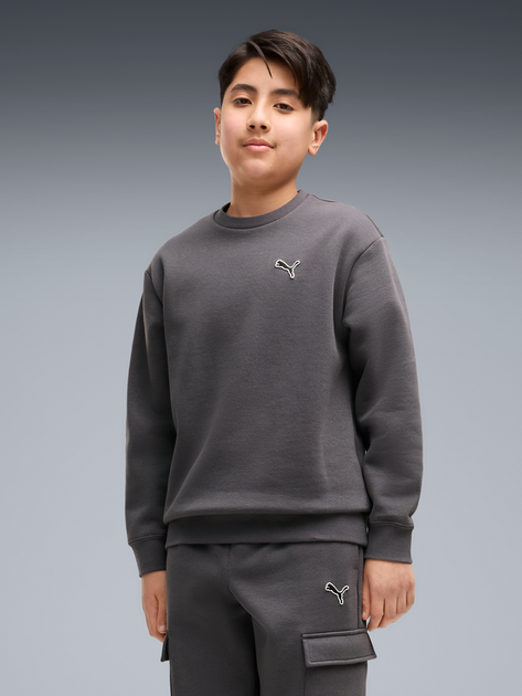 Подростковый спортивный костюм (свитшот + штаны) для мальчика Puma Essentials Elevated 69521834 170-176 см Moody Gray (4070033470978) - Фото 3 Подростковый спортивный костюм (свитшот + штаны) для мальчика Puma Essentials Elevated 69521834 170-176 см Moody Gray (4070033470978) - изображение 3