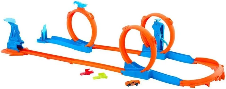 Трек Hot Wheels Track Creator Тройная петля JDW39 - Фото 2 Трек Hot Wheels Track Creator Тройная петля JDW39 - изображение 2