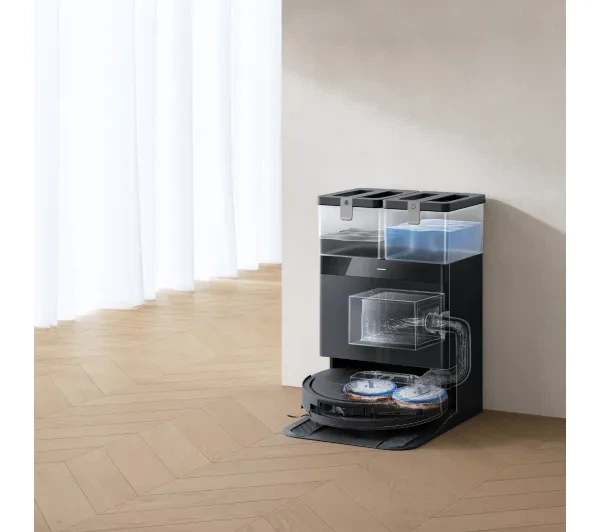 Робот-пилосос Ecovacs Deebot T50 Omni Gen 3 Функція миття Пральна станція Створення карти приміщення 63dB Функції ШІ - Фото 9 Робот-пилосос Ecovacs Deebot T50 Omni Gen 3 Функція миття Пральна станція Створення карти приміщення 63dB Функції ШІ - изображение 9