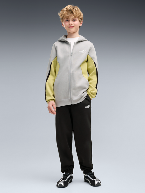 Детский спортивный костюм (толстовка + штаны) для мальчика Puma Essentials Block 69521963 134-140 см Gray Echo (4070033444702) - Фото 1 Детский спортивный костюм (толстовка + штаны) для мальчика Puma Essentials Block 69521963 134-140 см Gray Echo (4070033444702) - изображение 1
