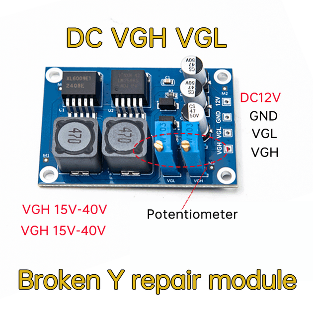 Двоканальний знижувальний підвищуючий перетворювач DC-DC LM2596S Xl6009L 12V/5V12/12-35V Gold-A065 - зображення 3
