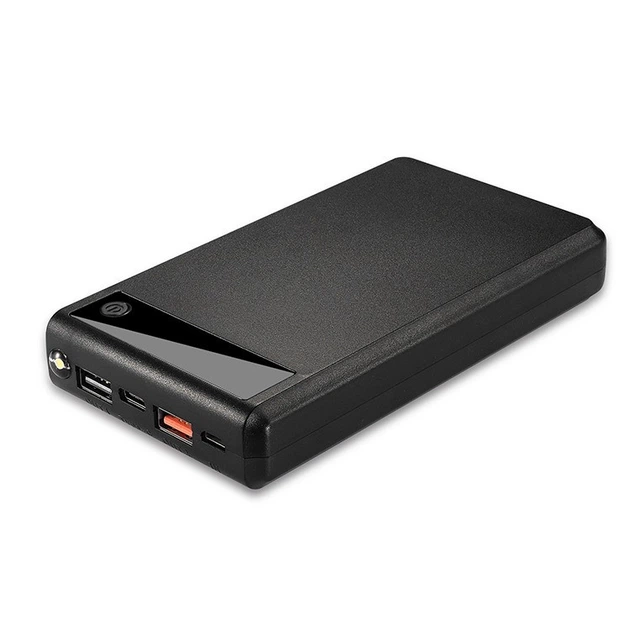 Корпус Power Bank Q6 6*18650/2USB/Type-C/microUSB/2А для изготовления повербанка с фонариком - Фото 1 Корпус Power Bank Q6 6*18650/2USB/Type-C/microUSB/2А для изготовления повербанка с фонариком - изображение 1