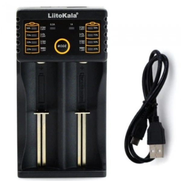Зарядное устройство LiitoKala Lii-202 для 2Х аккумуляторов 10440/14500/16340/17355/17500/17670/18350/18490/18650/22650 - зображення 2