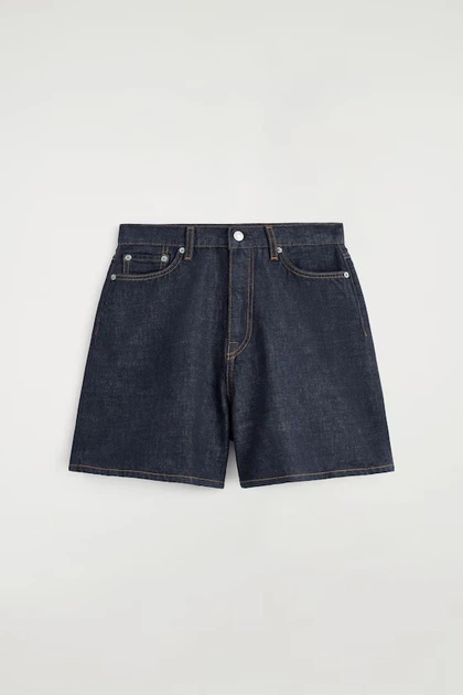 Шорти COS High-Rise Denim Shorts Жіночі Джинсові Темно-сині 25 (1222524005) - изображение 5