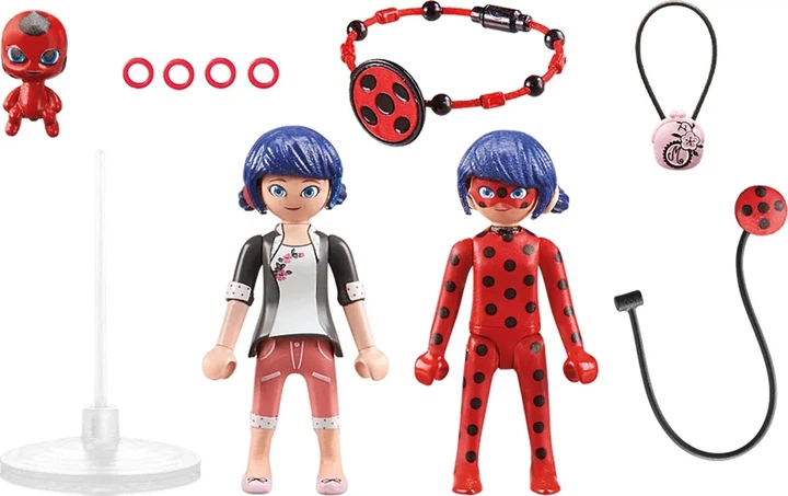 Zestaw figurek Playmobil Miraculous Marinette & Ladybug 16 elementów (4008789713360) - obraz 2