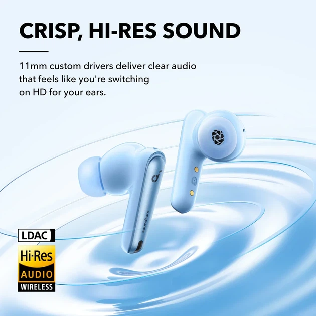 Беспроводные наушники Anker Soundcore Liberty 4 NC, Light, Hi-Res, ANC, LDAC, 50H, IPX4, Bluetooth 5.3 - изображение 4