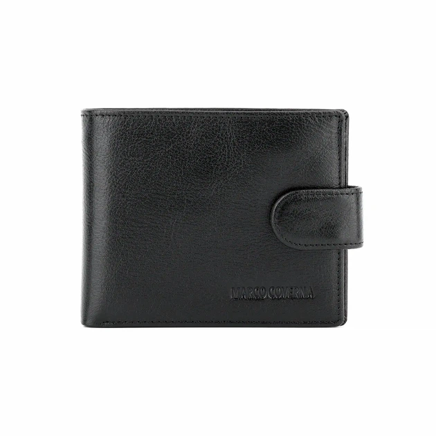 Кошелек мужской из качественной глянцевой кожи Marco Coverna MC 010-802 Black - Фото 1 Кошелек мужской из качественной глянцевой кожи Marco Coverna MC 010-802 Black - изображение 1