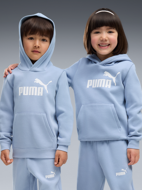 Детский теплый спортивный костюм (худи + штаны) Puma Essentials No.1 Logo 68523838 98-104 см Chambray Blue (4070033452530) - Фото 3 Детский теплый спортивный костюм (худи + штаны) Puma Essentials No.1 Logo 68523838 98-104 см Chambray Blue (4070033452530) - изображение 3