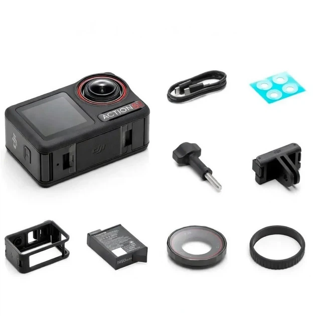 Экшн-камера DJI Osmo Action 5 Pro Essential Combo / 360° / 40Мп / 4К / 120fps / Wi-Fi / Bluetooth / Влагозащищенная / Черная (102023732) - Уценка - Фото 7 Экшн-камера DJI Osmo Action 5 Pro Essential Combo / 360° / 40Мп / 4К / 120fps / Wi-Fi / Bluetooth / Влагозащищенная / Черная (102023732) - Уценка - изображение 7