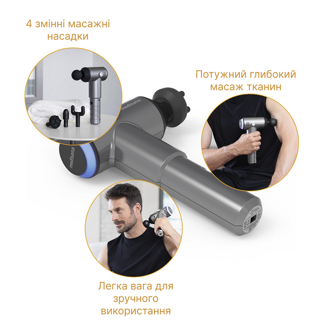 Массажер перкуссионный ручной Medisana MG 500 Pro (3872-44892) - изображение 7