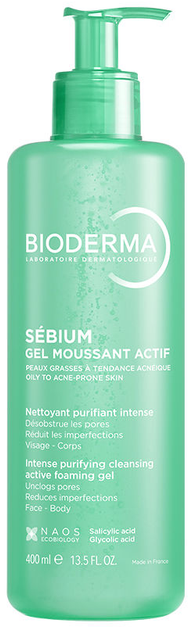Żel do mycia twarzy Bioderma Sébium 400 ml (3701129818572) - Zdjęcie 1 Żel do mycia twarzy Bioderma Sébium 400 ml (3701129818572) - obraz 1