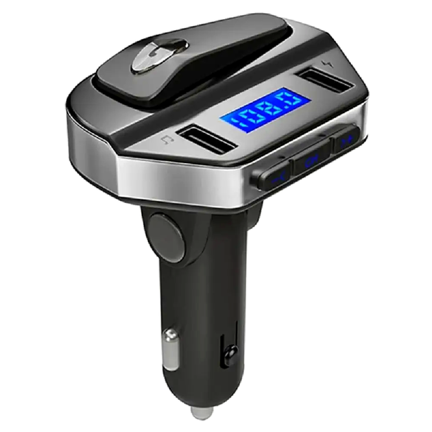 FM трансмиттер Bluetooth с USB и Hands Free для автомобиля черный LS-618 - изображение 3