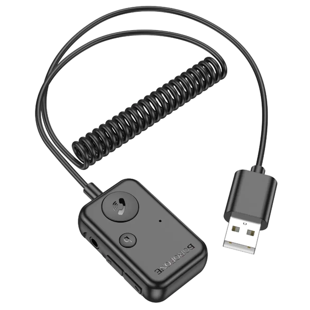 FM модулятор Bluetooth 5.3 AUX для автомобиля до 32 ГБ черный Borofone LS-2686 - Фото 4 FM модулятор Bluetooth 5.3 AUX для автомобиля до 32 ГБ черный Borofone LS-2686 - изображение 4