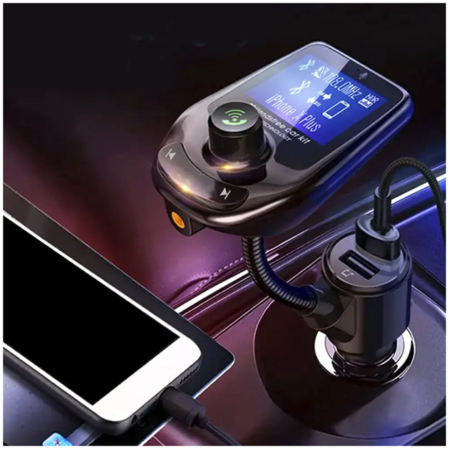 FM модулятор с Bluetooth и USB для автомобиля 12-24V A30 BT LS-391 - изображение 7