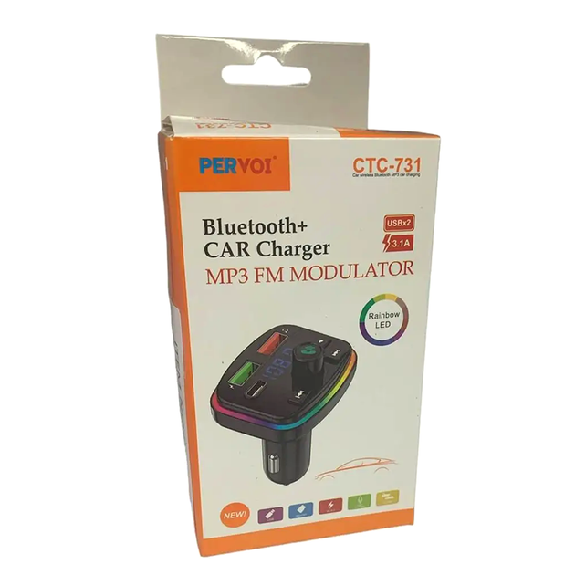 FM-трансмиттер с двумя USB и Type-C для автомобиля Bluetooth зарядка LS-2470 - изображение 8