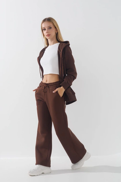 Кофта однотонна для дівчинки ADK 2983 140 см Коричневий (2000990721525W) shop (2000990721525) - Фото 4 Кофта однотонна для дівчинки ADK 2983 140 см Коричневий (2000990721525W) shop (2000990721525) - изображение 4