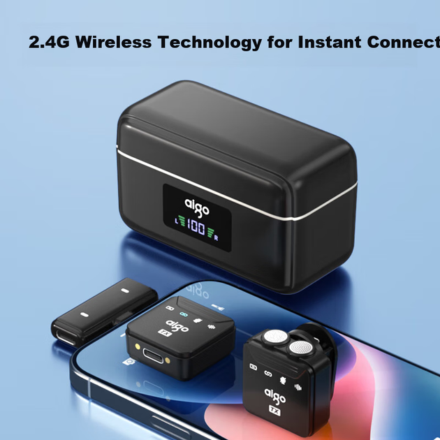 Микрофон Aigo S27 петличный беспроводной, для стриминга, с чехлом - изображение 6