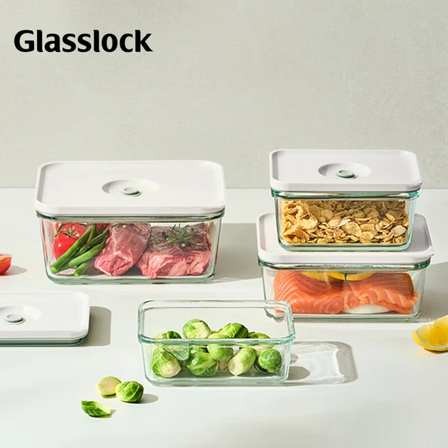 Контейнер GLASSLOCK вакуумный для еды большой, для микроволновки, герметичный, 1350мл - изображение 4
