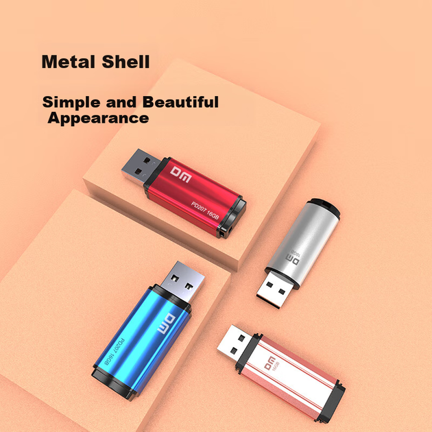 Флеш-накопитель DM Daimai 16 ГБ USB 2.0, модель PD208, с возможностью подключения и использования без установки драйверов, небольшой емкости, 10 штук в коробке. - изображение 7