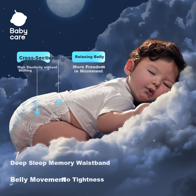 Підгузки-трусики нічні Babycare All Night L (9-14 кг), 38 шт (BC2311302) - Фото 2 Підгузки-трусики нічні Babycare All Night L (9-14 кг), 38 шт (BC2311302) - зображення 2