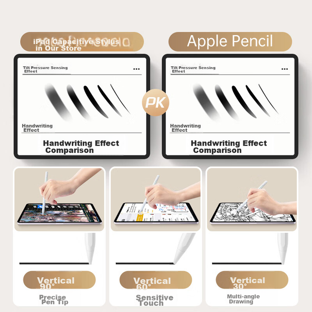Стилус WITGOER ємнісний для iPad магнітний сумісний з Apple Pencil - зображення 7