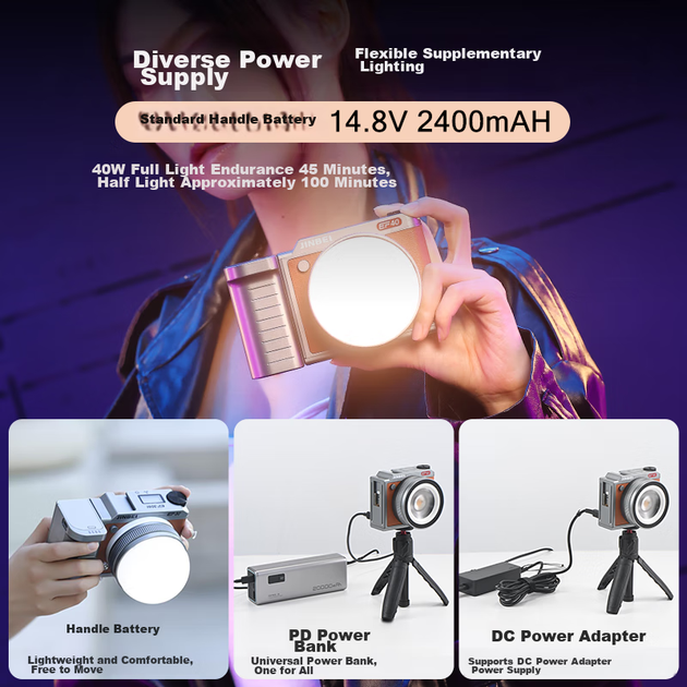 Осветитель JINBEI EF-40BI LED 40Вт двухцветный - изображение 8