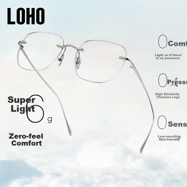 Оправа LOHO женская безободковая сверхлегкая - изображение 2