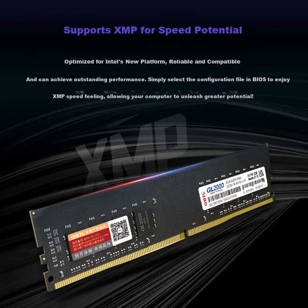 GEIL, Jinbang, 16 ГБ DDR4 3200, Модуль пам'яті для настільних комп'ютерів, серія GL2000 Basic, спеціальний для Intel - изображение 7