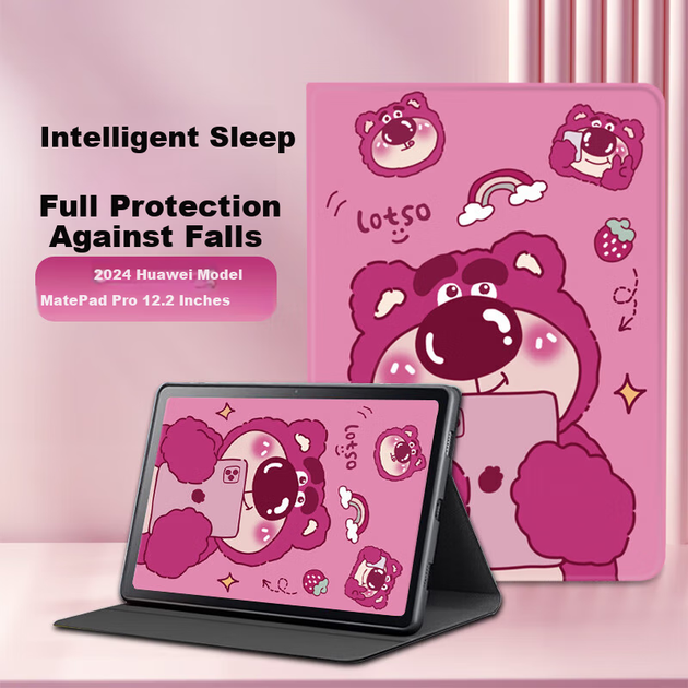 Чохол для планшета Huawei MatePad Pro 12.2 2025/2024 Shihan Strawberry Bear - Фото 4 Чохол для планшета Huawei MatePad Pro 12.2 2025/2024 Shihan Strawberry Bear - зображення 4
