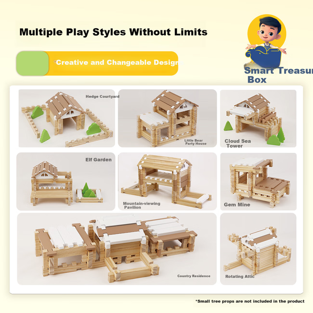 Конструктор Zhihuibaohe Mini Architect Classic Edition Розумна скринька для скарбів 63 деталі - зображення 2