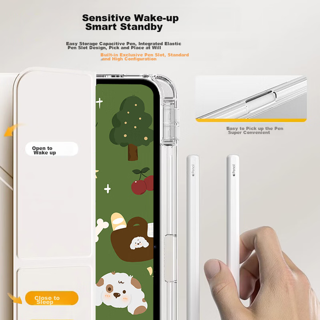 Чехол Zhiting для iPad Air 8/M4 11" защитный акриловый с держателем для стилуса - Фото 7 Чехол Zhiting для iPad Air 8/M4 11" защитный акриловый с держателем для стилуса - изображение 7
