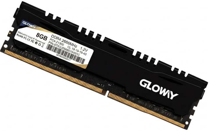 Оперативна пам'ять Gloway DDR4-2666 8192MB PC4-21300 Hanjiang V-Bank (STK4U2666D19081C) - Фото 1 Оперативна пам'ять Gloway DDR4-2666 8192MB PC4-21300 Hanjiang V-Bank (STK4U2666D19081C) - зображення 1