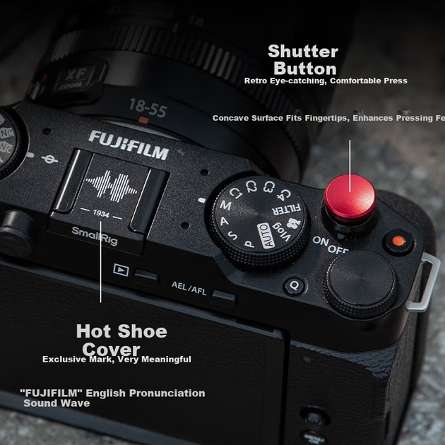 Комплектация SmallRig 4880: L-образная рукоятка для камеры Fuji X-M5, упор для большого пальца XM5, крышка «горячего башмака», кожаный чехол для камеры, подставка, клетка для фотоаппарата Time Machine с полным покрытием, аксессуары для фотосъемки. - Фото 8 Комплектация SmallRig 4880: L-образная рукоятка для камеры Fuji X-M5, упор для большого пальца XM5, крышка «горячего башмака», кожаный чехол для камеры, подставка, клетка для фотоаппарата Time Machine с полным покрытием, аксессуары для фотосъемки. - зображення 8