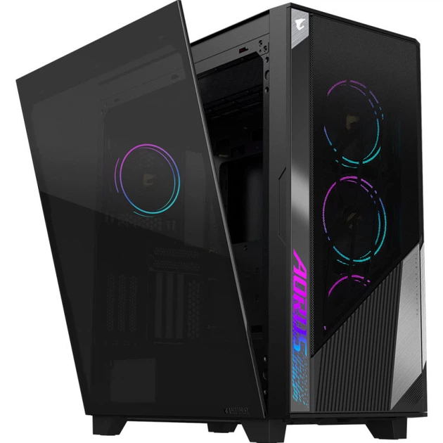 Корпус для ПК Gigabyte Aorus C500 Glass Midi-Tower без БП E-ATX/ATX/MicroATX/Mini-ITX Black (GB-AC500G ST) - изображение 4
