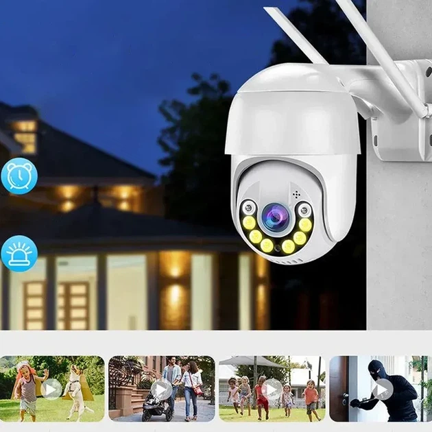 Вулична WiFi камера спостереження 2 MP, PTZ, A15 - Фото 3 Вулична WiFi камера спостереження 2 MP, PTZ, A15 - зображення 3
