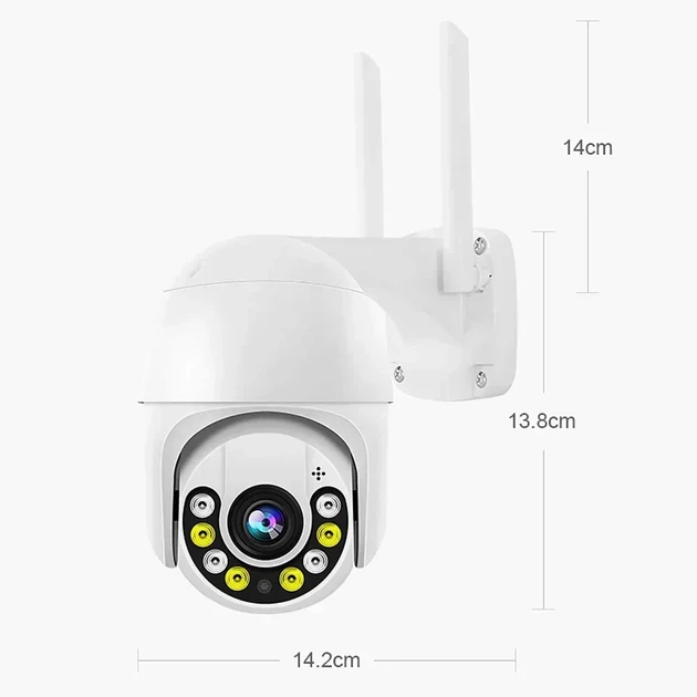 Вулична WiFi камера спостереження 2 MP, PTZ, A15 - Фото 5 Вулична WiFi камера спостереження 2 MP, PTZ, A15 - зображення 5