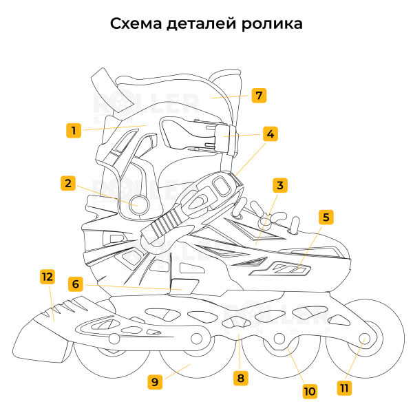 Детские раздвижные ролики Flying Eagle S9 Dual Density размер 27-31Черный с красным - изображение 6
