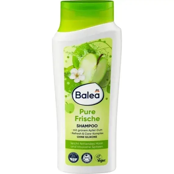 Шампунь для жирных волос Balea Pure Frische, 300 мл - Фото 1 Шампунь для жирных волос Balea Pure Frische, 300 мл - изображение 1