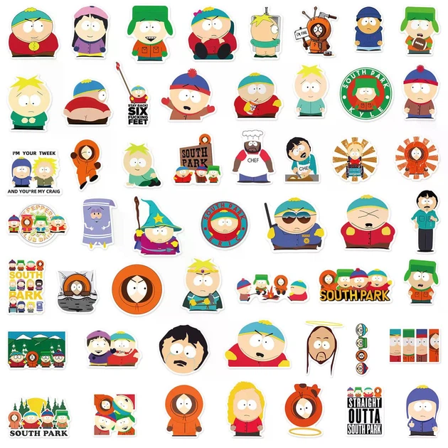 Набір стікерів стікерпак 50 шт Південний Парк South Park вінілові водостійкі наліпки - Фото 2 Набір стікерів стікерпак 50 шт Південний Парк South Park вінілові водостійкі наліпки - зображення 2