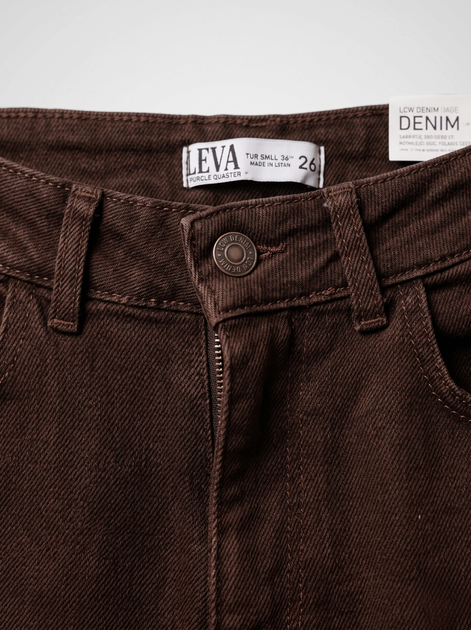 Джинсы женские 30 Коричневый EVA DENIM (733563-30) - изображение 5