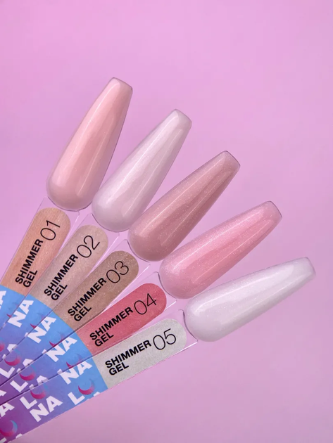 Гель Luna Moon для наращивания, Shimmer Gel, #1, 15 мл - Фото 3 Гель Luna Moon для наращивания, Shimmer Gel, #1, 15 мл - изображение 3