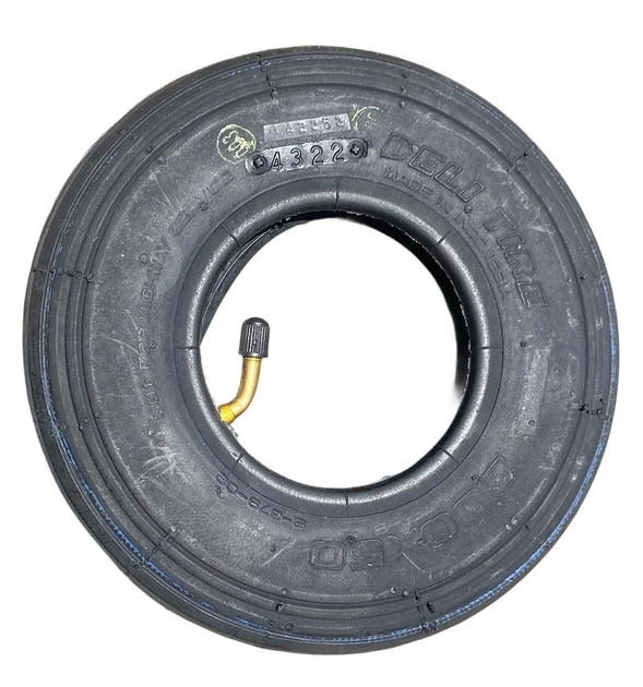 Шина с камерой 200×50 Deli Tire - качественная пневматическая шина для тележек и колес - изображение 2