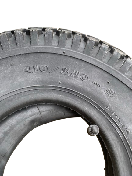 Шина с камерой 4.10/3.50-5 4PR Deli Tire - усиленная для пневматических колес тележек и тачек - Фото 5 Шина с камерой 4.10/3.50-5 4PR Deli Tire - усиленная для пневматических колес тележек и тачек - изображение 5