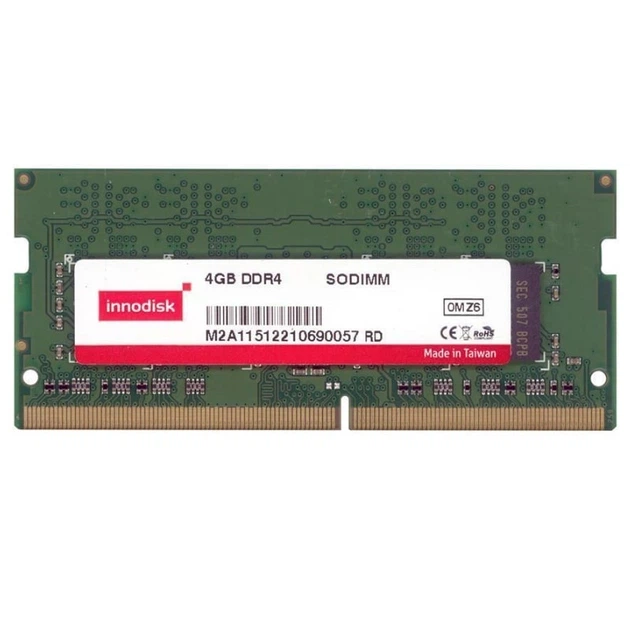 Оперативна пам`ять 4 ГБ, DDR4, для ноутбуків, Innodisk (2400 МГц, 1.2 В, CL15, M4D0-4GSSICIK) Б/В - зображення 2