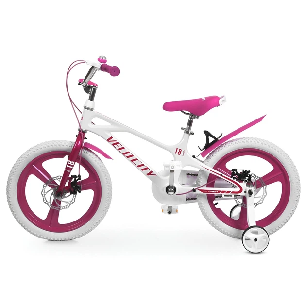 Велосипед детский Profi Velocity MB18VCG, магниевая рама, колеса надувные резиновые 18", розовый - изображение 2