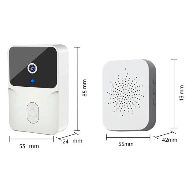 Беспроводная видеокамера звонка 720P ночное видение Wi-Fi для дома белый LS-1414 - изображение 9