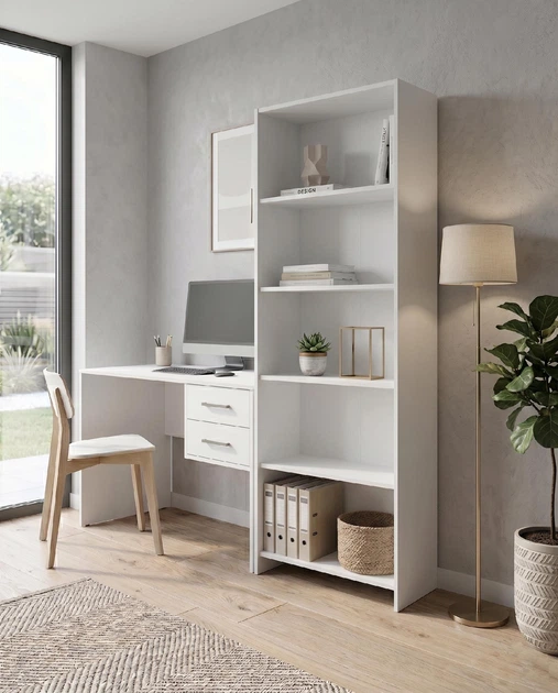 Етажерка 5-ти рівнева Doros Білий 63х22х180 (40515974) - Фото 2 Етажерка 5-ти рівнева Doros Білий 63х22х180 (40515974) - изображение 2