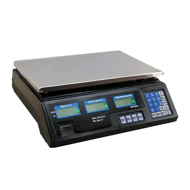 Весы торговые до 55 кг с подсветкой для магазина и дома черные Staropera LS-2694 - изображение 5