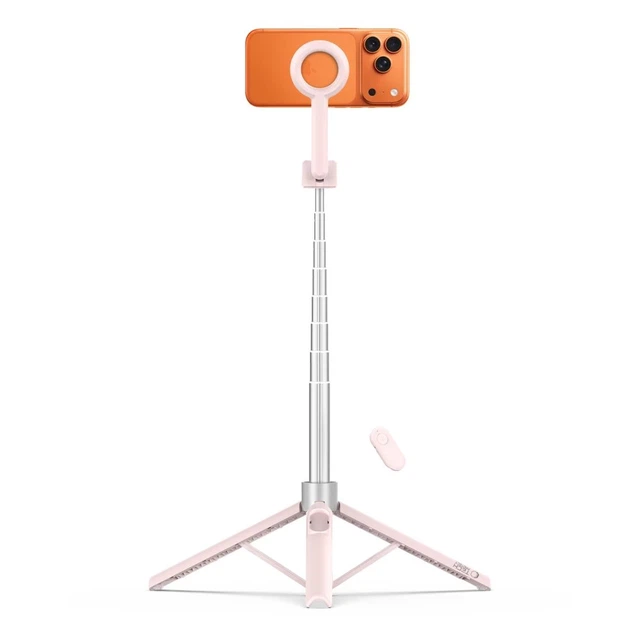 Штатив Tech-Protect L10S Bluetooth Selfie Stick Pink/Grey with MagSafe (5906302340132) - изображение 3