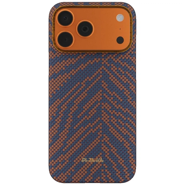 Чехол Pitaka Edge Case Breath of Veins для iPhone 17 Pro Orange (BV1701P) - Фото 2 Чехол Pitaka Edge Case Breath of Veins для iPhone 17 Pro Orange (BV1701P) - изображение 2